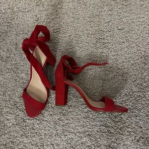 Elegant Red Women's Heels